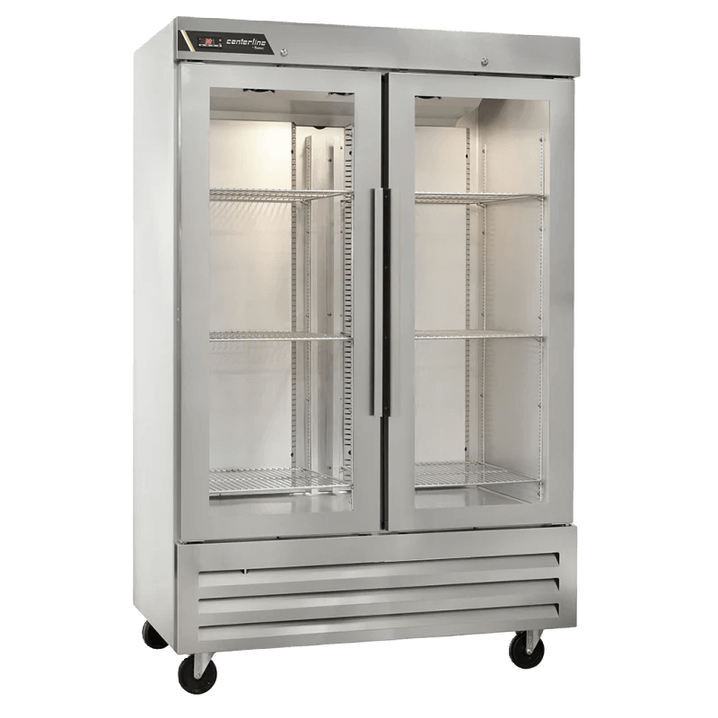 CENTERLINE CLBM-49R-FG Refrigerador 2 Puertas de cristal