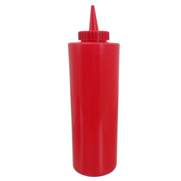 ISBW SBR-24 PLTHSB024R Botella Dispensador Exprimible Rojo 24 oz (709.76 ml) Utensilios ISBW 