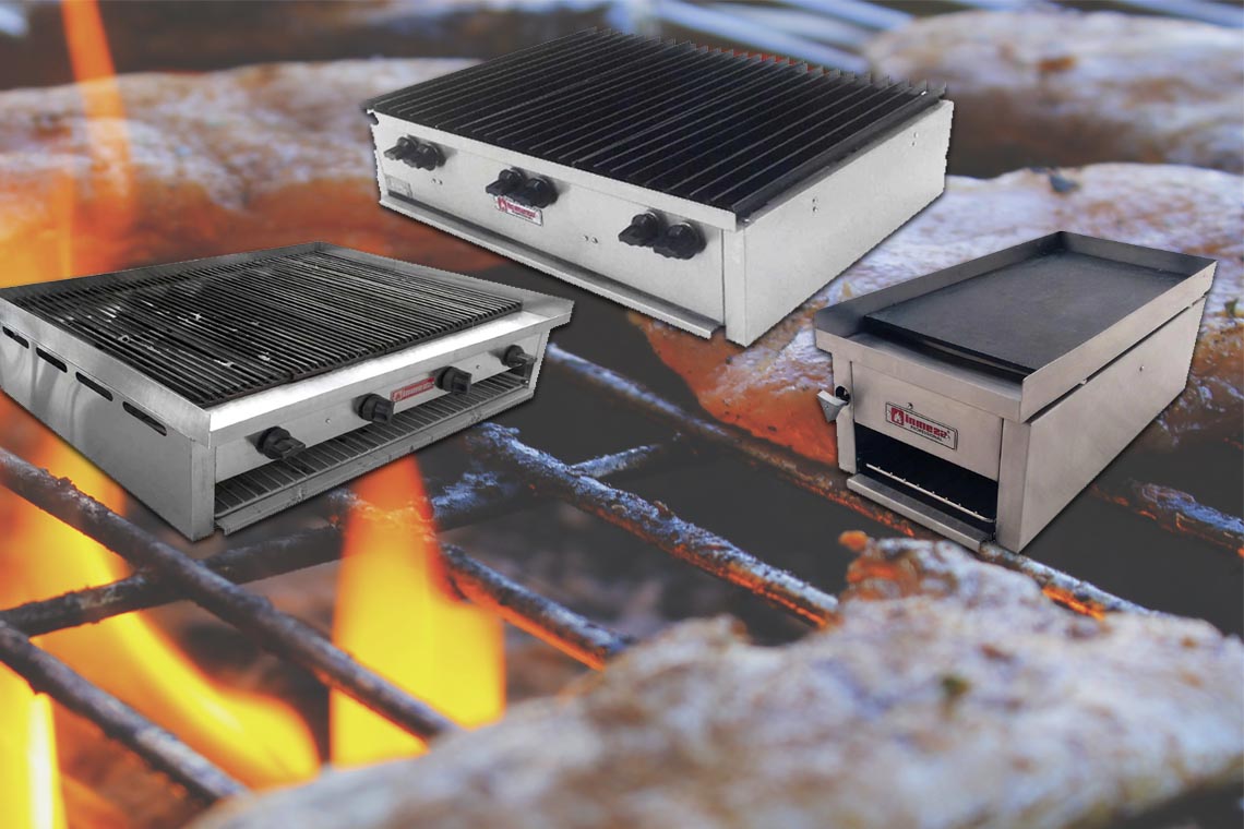 Parrillas, asadores y planchas equipo para asado y cocción