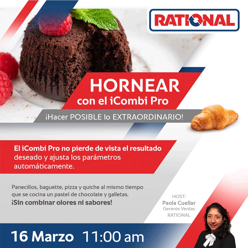 Hornea con el iCombi Pro