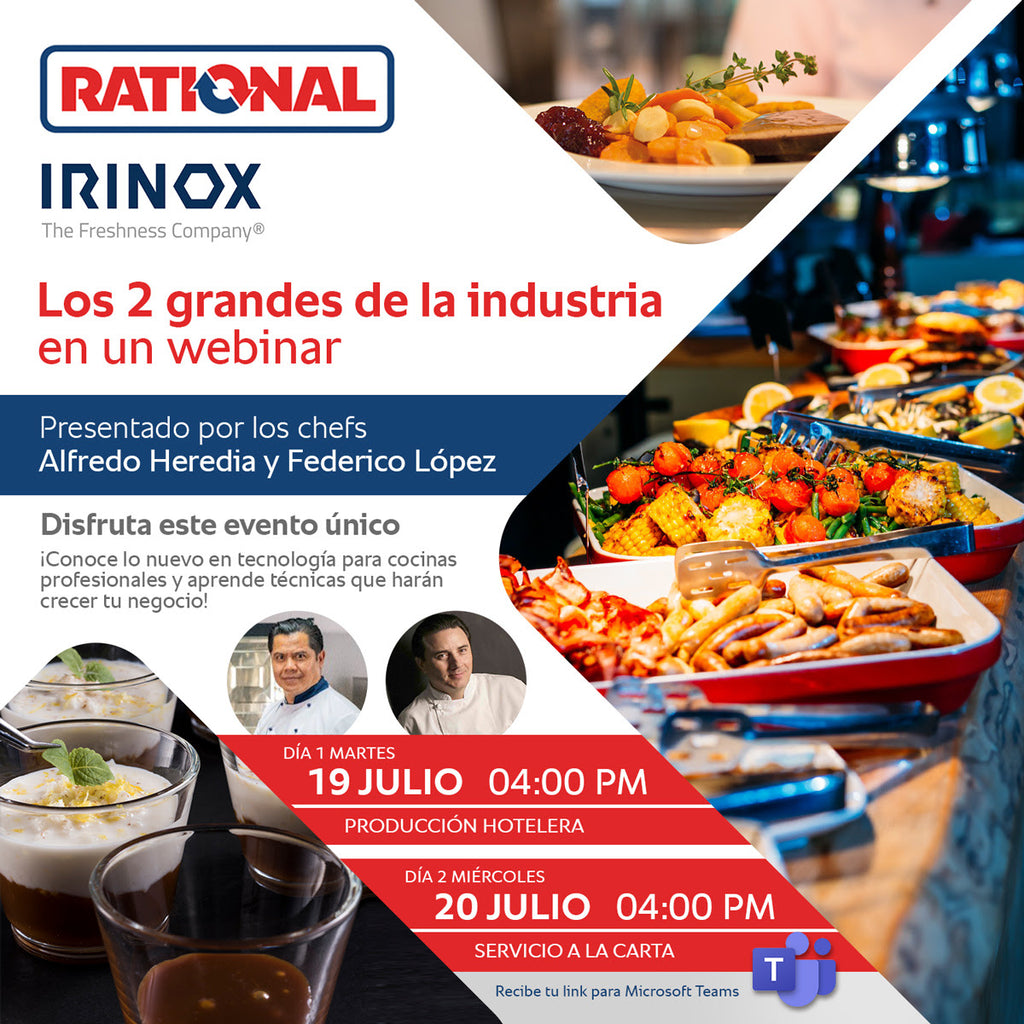 Rational e Irinox , los 2 grandes de la industria en un webinar