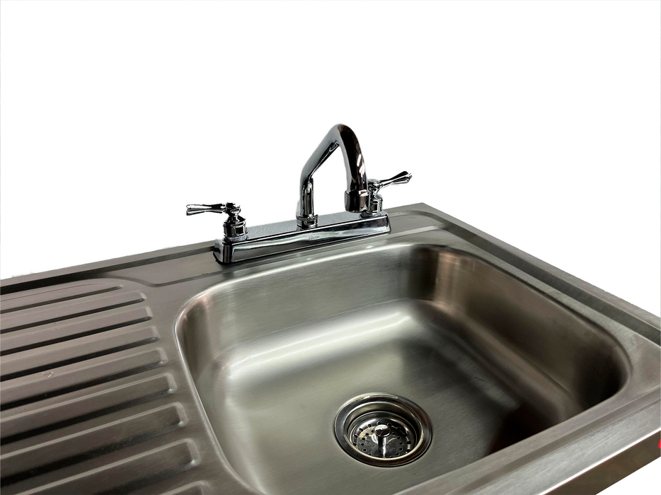 Fregadero ECO 1 Tarja Derecha Escurridor Izquierdo Base Armable INMEZA FACTORY EEF1ED-ARM