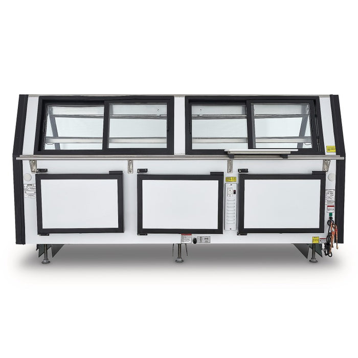 Vitrina Carnicera Tramo Exhibidor Acero Inox 250cm Torrey TEC250-AI