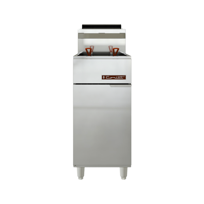 Freidora Turbo de Piso a Gas 25.5 L, 4 Quemadores, 2 Canastillas, Zona Fría Al Fondo Coriat TURBO-25.5-4Q HD