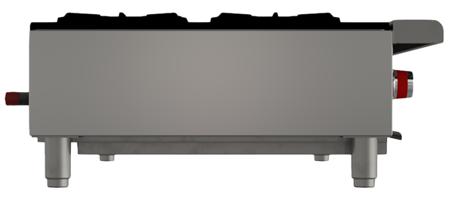Parrilla a Gas 8 Quemadores Octagonales, 4 Parrillas Superiores Coriat PCV-8 MASTER DE MESA