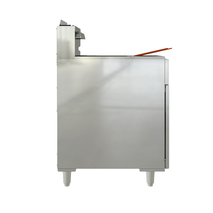 Freidora Turbo de Piso a Gas 25.5 L, 4 Quemadores, 2 Canastillas, Zona Fría Al Fondo Coriat TURBO-25.5-4Q HD