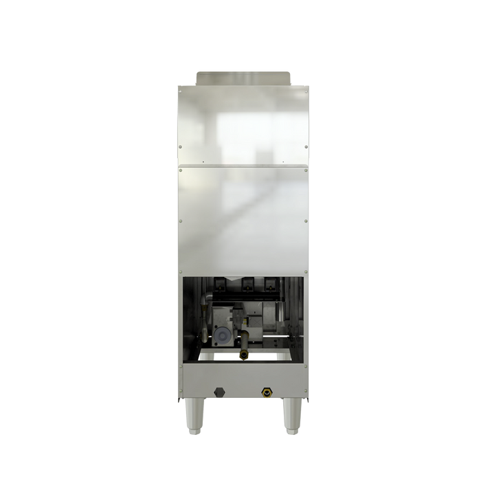 Freidora de Piso a Gas 30 L, 5 Quemadores, 2 Canastillas, Zona Fría Al Fondo Coriat TURBO-30-5Q HD