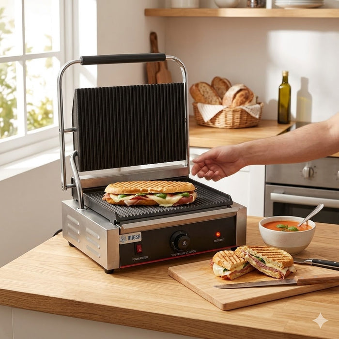 Plancha Panini Grande 2 Kw 120V Migsa BN-811E