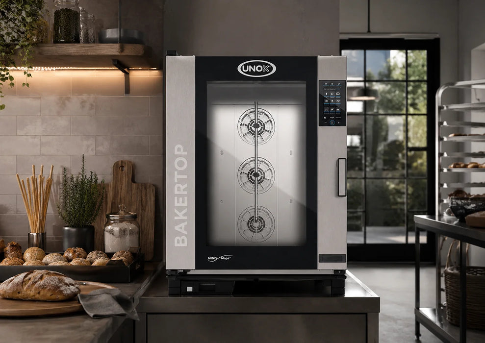 Horno Sobremesa Electrico Combinado 8 Bandejas 66x46 cm BAKERTOP MIND.Map Unox XEBC-10FS-EPRM-AL