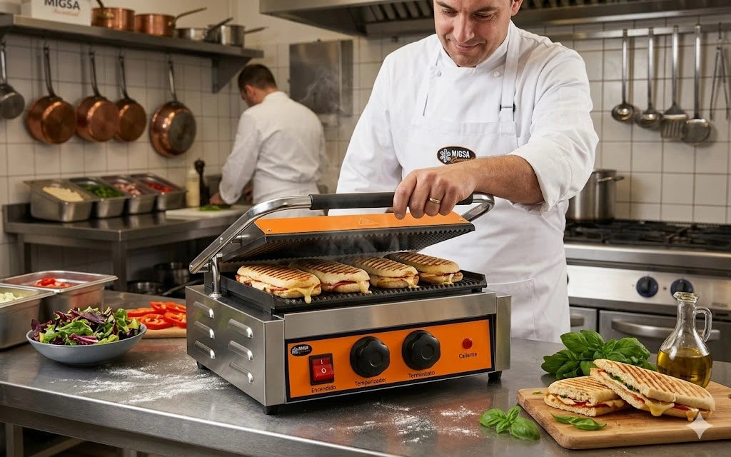 Plancha Grill Essential Sencilla 42x41.5cm 120V Migsa PPME-2