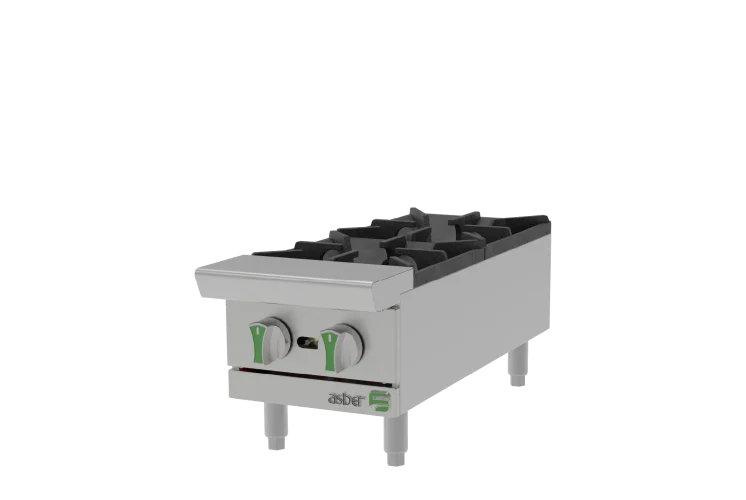 Parrilla - Emerald Line a Gas LP 2 Quemadores Asber AEHP 2 12 EM LPG