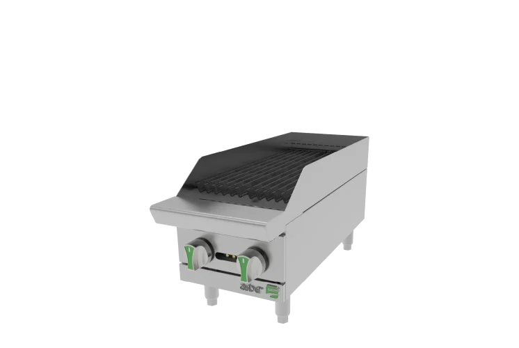 Asadores Radiantes - Emerald Line a Gas Natural 2 Quemadores Asber AERB 12 EM NG