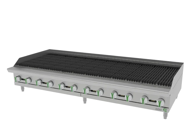 Asadores Radiantes - Emerald Line a Gas Natural 12 Quemadores Asber AERB 72 EM NG