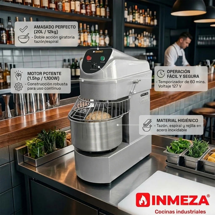 Amasadora 20 Lt Rhino AMASA-20