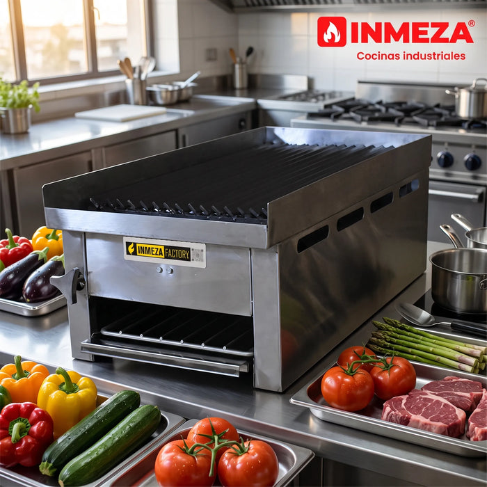 Asador Radiante a Gas 1 Quemador Lateral INMEZA FACTORY ASLRI