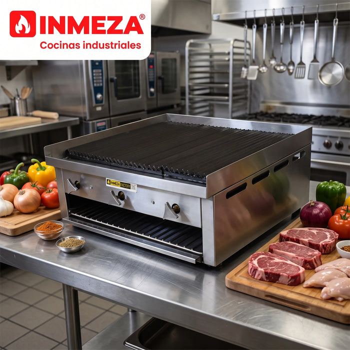 Asador Radiante a Gas LP 3 Quemadores Mediano INMEZA FACTORY ASMRI LP