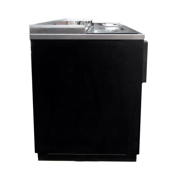 Botellero Refrigerado Vinil Negro 2 Puertas 14.4 Pies Asber ADBC-50 HC