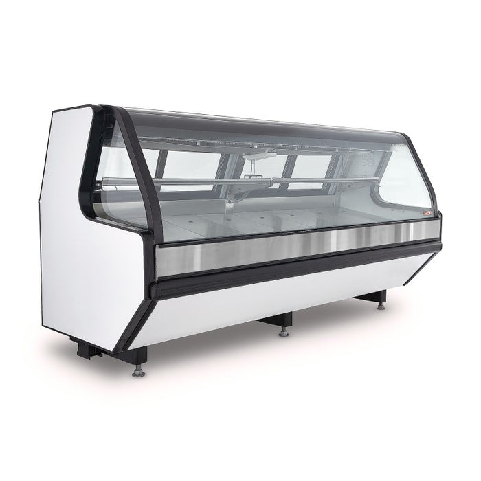Vitrina Carnicera Tramo Exhibidor Acero Inox 250cm Torrey TEC250-AI