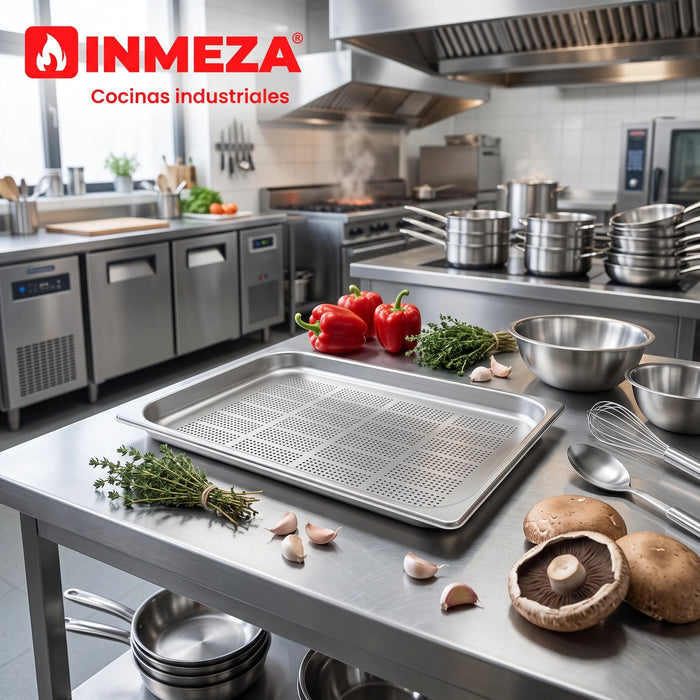 Bandeja en Acero Inoxidable Perforada GN 1/1, GN 2/1 FORO.STEEL20 Unox TG810