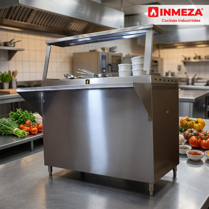 Baño María Con Gabinete a Gas LP 3 Enteros INMEZA FACTORY BMG3 LP