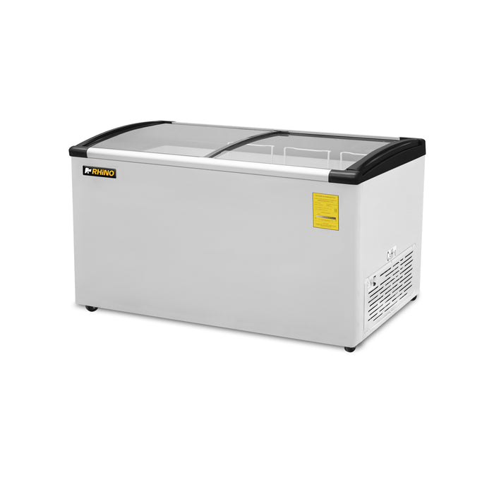 Congelador Horizontal Tapa de Cristal Curvo 10 Pies Rhino CONGECRI-10C