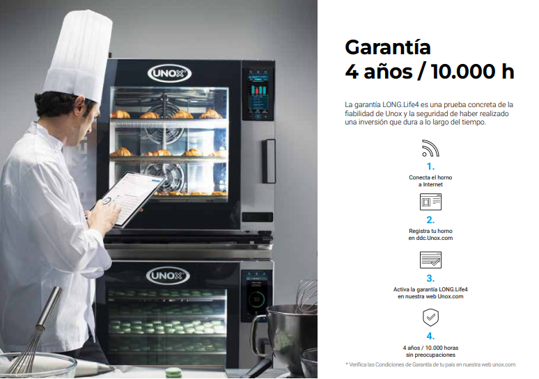 Horno Sobremesa a Gas Combinado 8 Bandejas 66x46 cm BAKERTOP MIND.Map Unox XAVC-10FS-GPRM-AL
