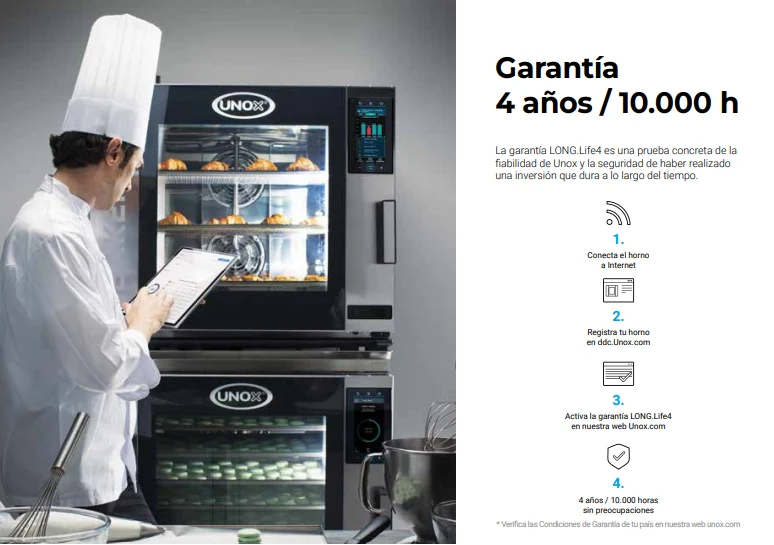 Horno Sobremesa Electrico Combinado 8 Bandejas 66x46 cm BAKERTOP MIND.Map Unox XEBC-10FS-EPRM-AL