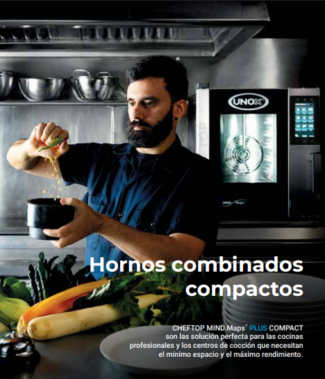 Horno Sobremesa a Gas Combinado 10 Bandejas GN 1/1 CHEFTOP MIND.Maps Unox XEVC-1011-GPRM-MS