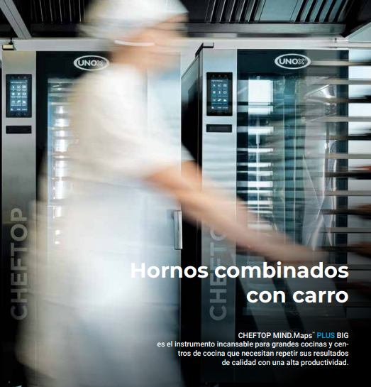 Horno Sobremesa Electrico Combinado 5 Bandejas GN 2/3 CHEFTOP MIND.Maps Unox XECC-0523-EPRM