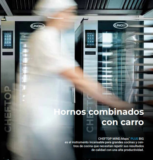 Horno de Carro a Gas Combinado 20 Bandejas GN 2/1 CHEFTOP MIND.Maps Unox XEVL-2021-GPRS