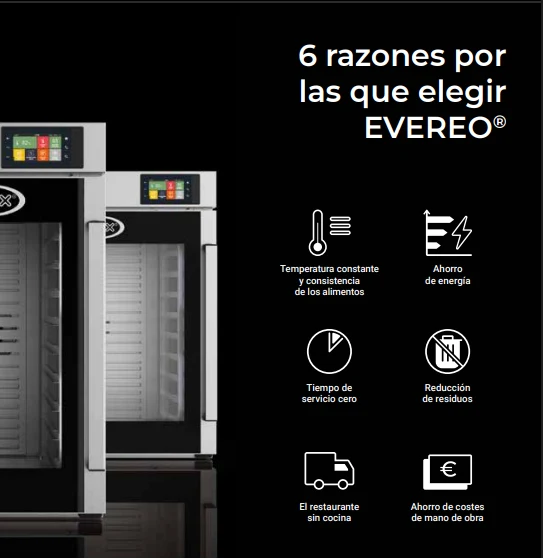 Conservador de Comida Eléctrico a Temperatura 10 Bandejas GN 1/1 (entrada vertical) EVEREO Unox XEEC-1013-EPRS
