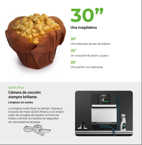 Horno Convección y Cocción Acelerada Eléctrico 1 Bandeja 30x30 cm SPEED.Compact™ ECO  Unox XEMA-01NS-MCDS-AL