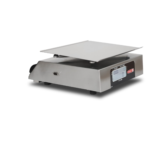 Bascula Digital con Impresión de Tickets, Función de Caja Registradora, Acero Inox 40kg Torrey PCR40-TK