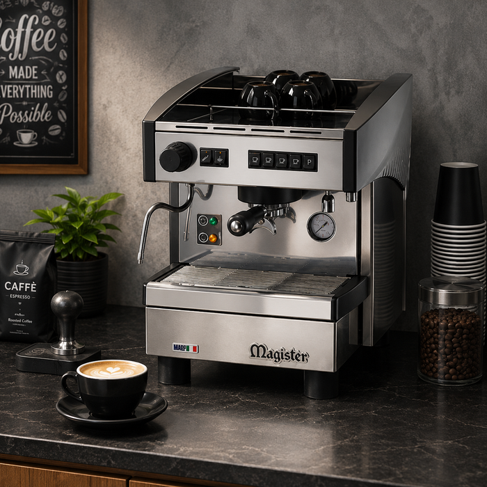 Cafetera Automática Electrónica Compacta 1 Grupo Linea Stilo 1,200W 127V Magister STILO ES60