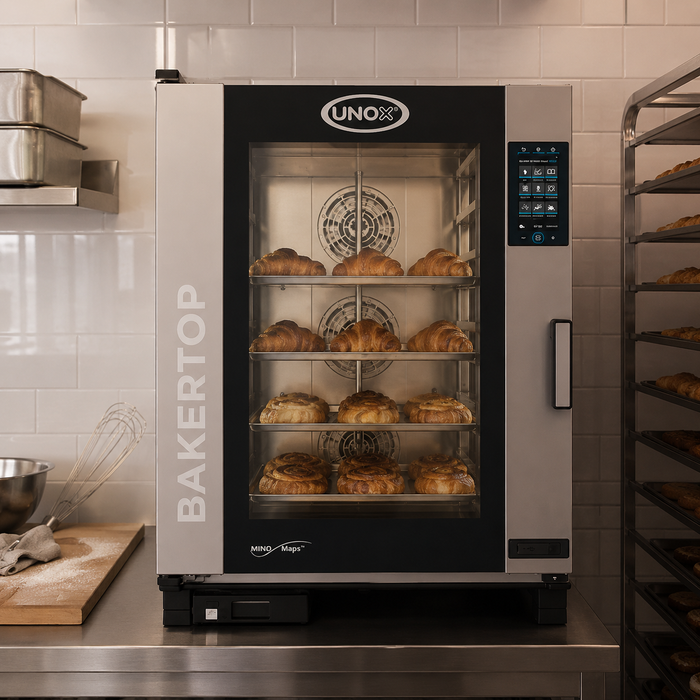 Horno Sobremesa Electrico Combinado 8 Bandejas 66x46 cm BAKERTOP MIND.Map Unox XEBC-10FS-EPRM-AL