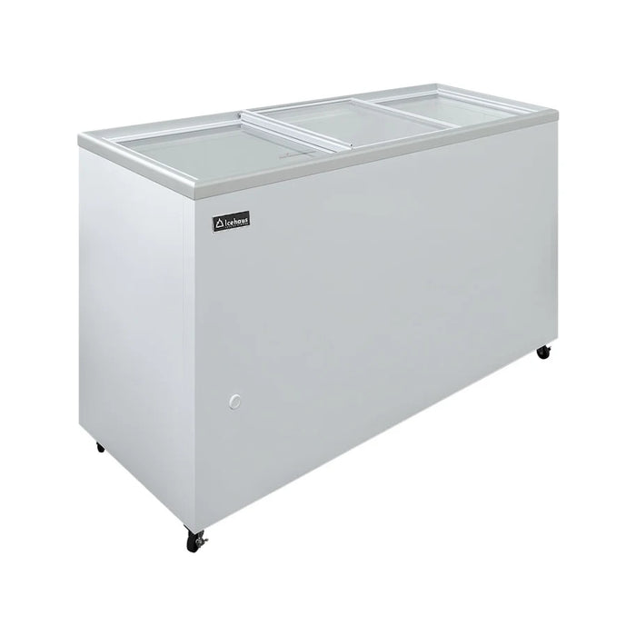 Congelador Plano 3 Puertas Cristal 12.1 Pies Icehaus CHPP-350