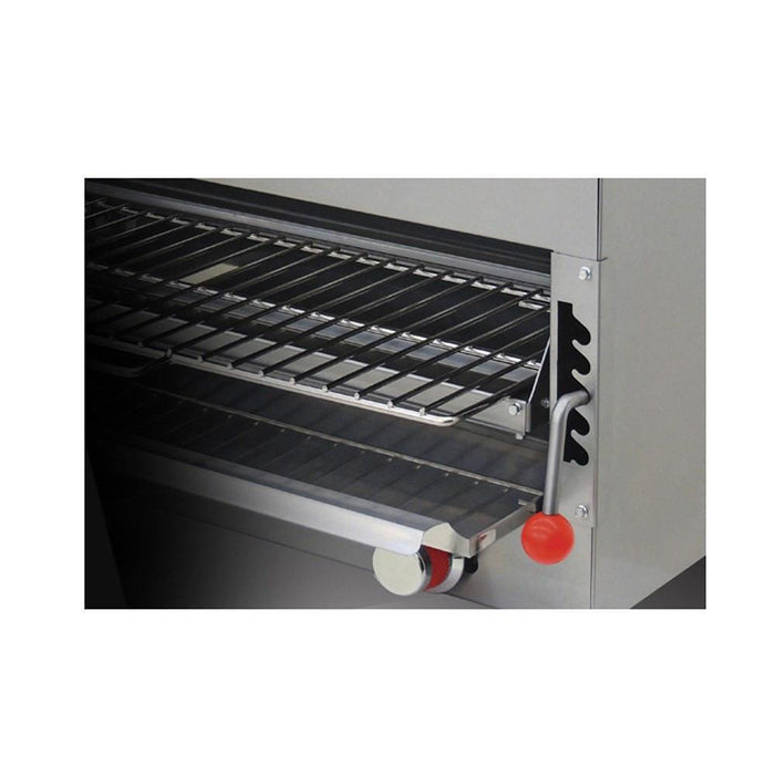 Salamandra a Gas, 2 Quemadores Infra-Rojo, Palanca 5 Posiciones, Capacidad 2 Platillos 25 cm ø Coriat SC-31.5-G MASTER