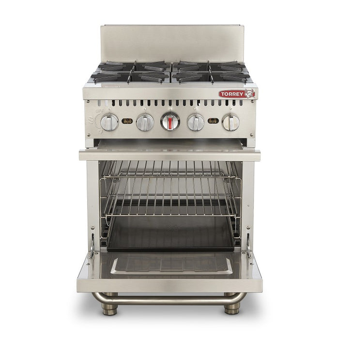 Estufa Gas 4 Quemadores con Horno Torrey EST-4QHG