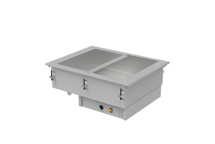 Cuba Caliente Baño Maria Electrico 2 Insertos GN-1/1 220V Edenox DBM-211-S-W