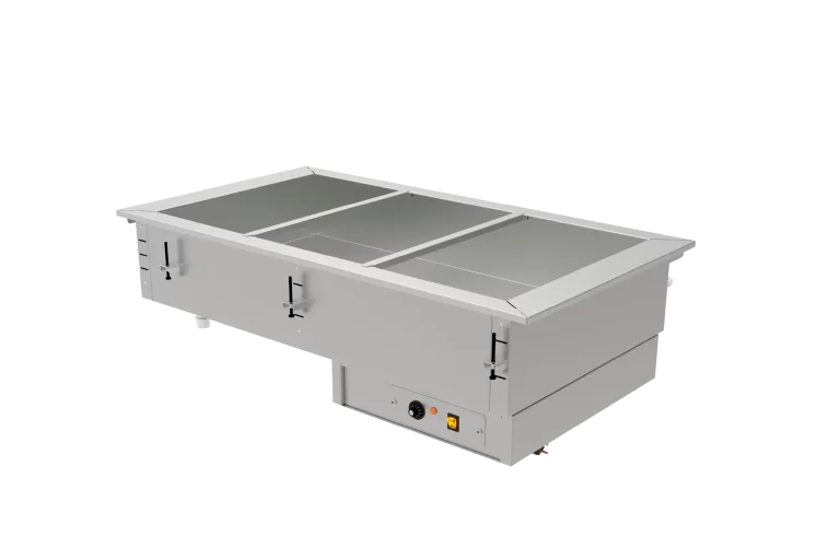 Cuba Caliente Baño Maria Electrico 3 Insertos GN-1/1 220V Edenox DBM-311-S-W