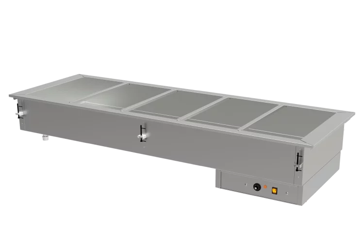 Cuba Caliente Baño Maria Electrico 5 Insertos GN-1/1 220V Edenox DBM-511-S-W