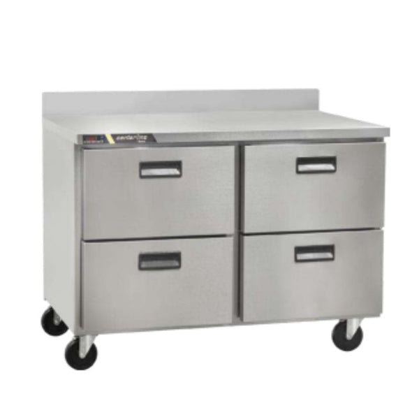 Centerline CLUC-48R-DW-WT 48″ Refrigerador bajo barra, mesa de trabajo, 4 cajones