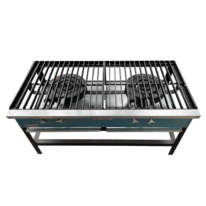 Estufón a Gas Natural 2 Quemadores Vulcan Triple INMEZA FACTORY E2VT GN