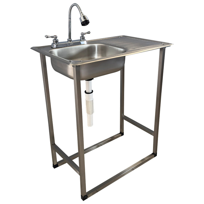 Fregadero ECO 1 Tarja Izquierda Escurridor Derecho Nuevo INMEZA FACTORY EEF1ED-NVO