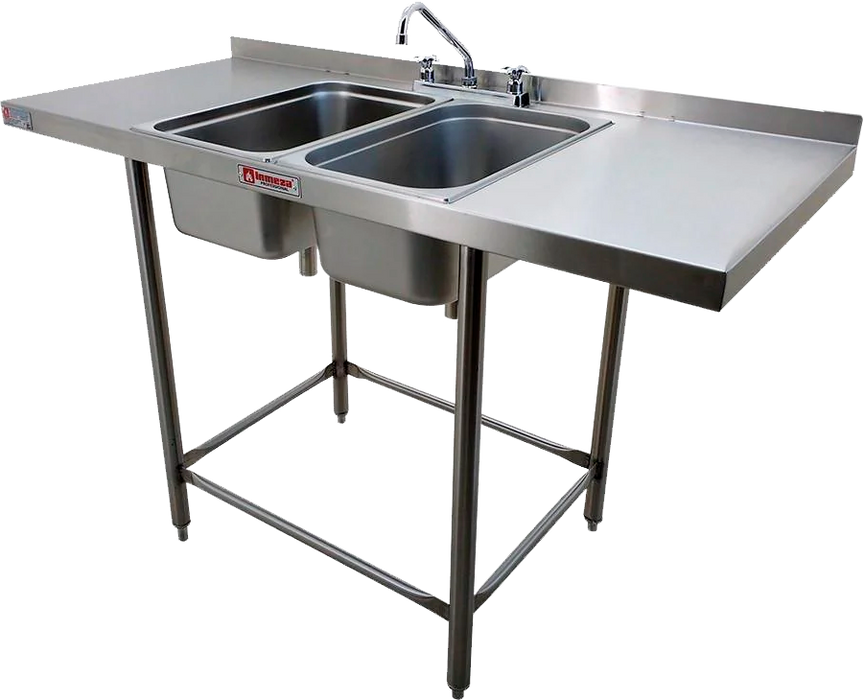 Fregadero Doble Tarja ECO Acero Inoxidable INMEZA FACTORY EEFR1