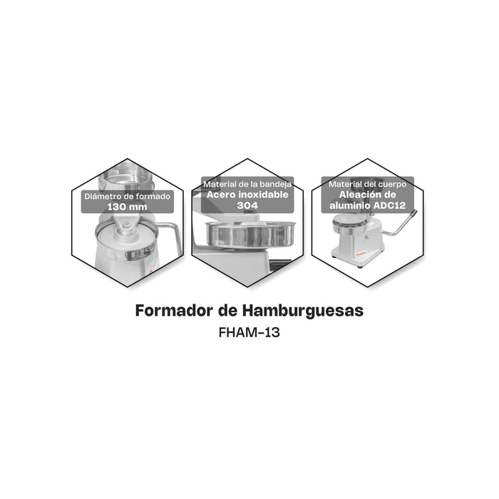 Formador de Hamburguesas Vinson FHAM-13