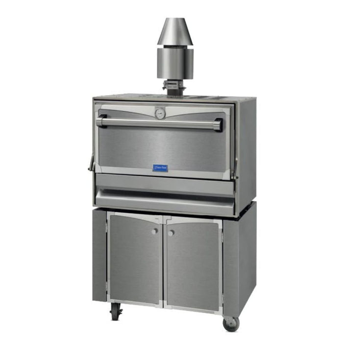 Horno Asador Cerrado Para Brasa Viva Acero Inoxidable con Regulador San-Son VINTAGE