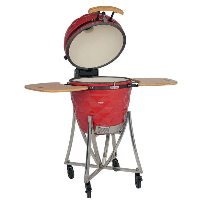 Horno Kamado Cerámica Multifuncional Acabado Diamante (Variantes/ Tamaño y color)