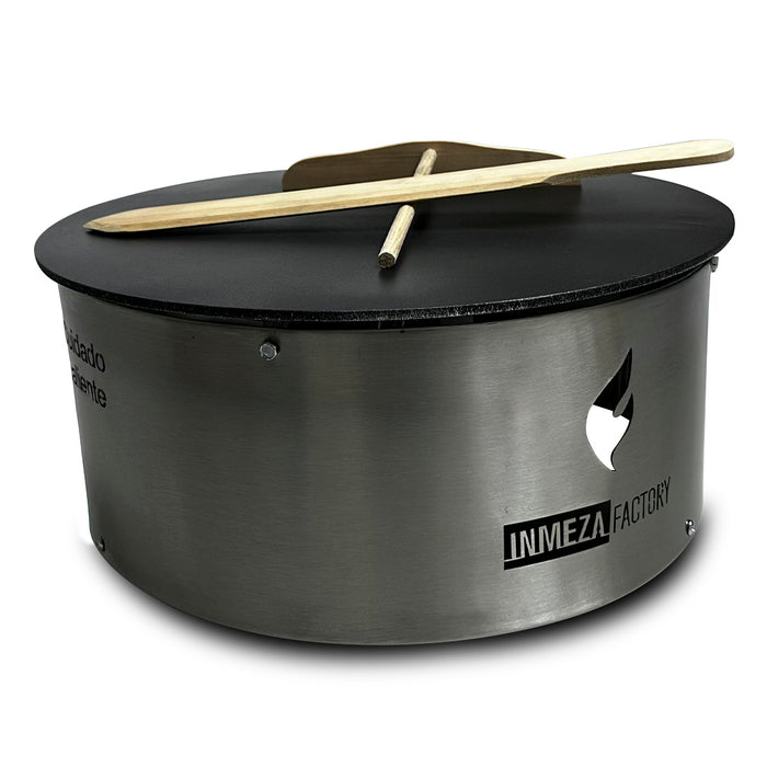 Crepera a Gas 40 Natural cm Placa Teflón INMEZA FACTORY GALT GN