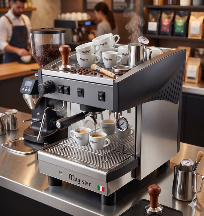Cafetera Semiautomática Compacta 1 Grupo 1,200W 127V Magister STILO MS60